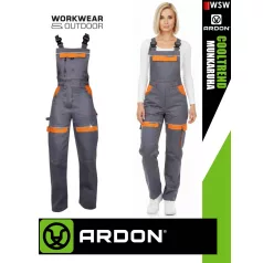   Ardon COOL TREND GREYORANGE technikai pamut női kantáros munkanadrág - munkaruha