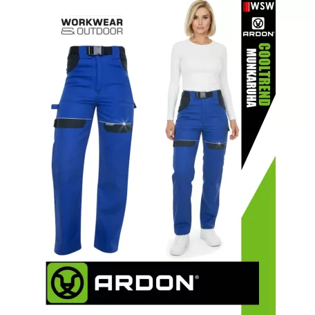 Ardon COOL TREND ROYAL technikai pamut női munkanadrág övvel - munkaruha