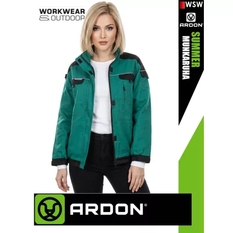 Ardon COOL TREND GREEN technikai pamut női munkakabát - munkaruha