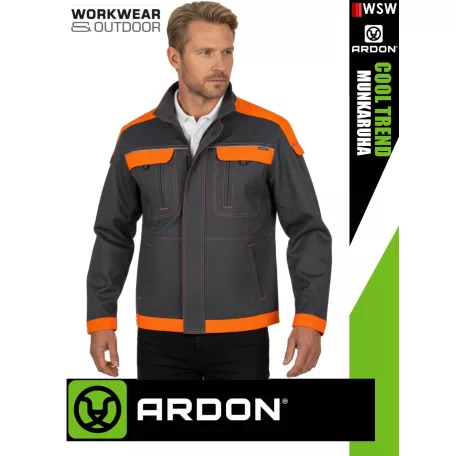 Ardon COOL TREND GREYORANGE technikai pamut munkakabát - munkaruha