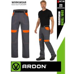   Ardon COOL TREND GREYORANGE technikai pamut munkanadrág övvel - munkaruha