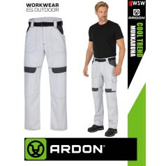   Ardon COOL TREND WHITE technikai pamut munkanadrág övvel - munkaruha