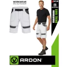 Ardon COOL TREND WHITE technikai pamut rövidnadrág övvel - munkaruha