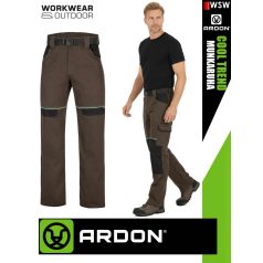  Ardon COOL TREND BROWN technikai pamut munkanadrág övvel - munkaruha
