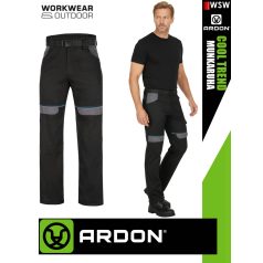   Ardon COOL TREND BLACK technikai pamut munkanadrág övvel - munkaruha