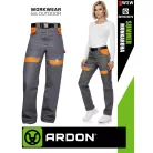 Ardon COOL TREND GREYORANGE technikai pamut női munkanadrág övvel - munkaruha