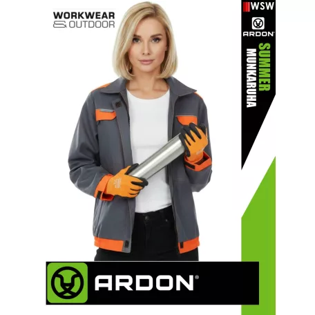Ardon COOL TREND GREYORANGE technikai pamut női munkakabát - munkaruha