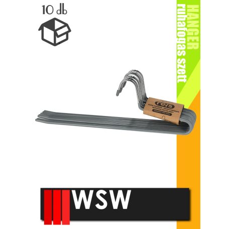 WSW HANGER ruhafogas 36-cm-es szett 10 db/csomag - tároló eszköz