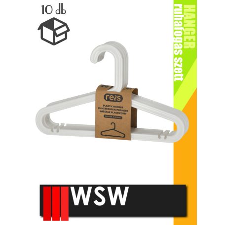 WSW HANGER ruhafogas 32 cm-es szett 10 db/csomag - tároló eszköz