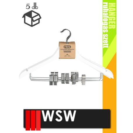 WSW HANGER ruhafogas 44 cm-es szett 5 db/csomag - tároló eszköz