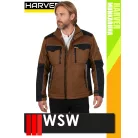 WSW HARVER BROWN technikai prémium kevertszálas munkakabát - munkaruha