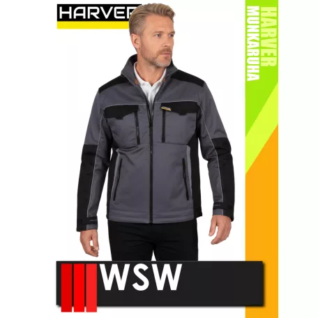WSW HARVER GREY technikai prémium kevertszálas munkakabát - munkaruha
