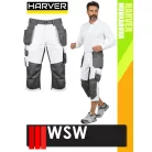 WSW HARVER WHITE technikai kevertszálas rövid lengőzsebes munkanadrág - munkaruha