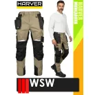WSW HARVER BEIGE technikai kevertszálas derekas lengőzsebes munkanadrág - munkaruha