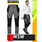 WSW HARVER GREY technikai kevertszálas derekas lengőzsebes munkanadrág - munkaruha