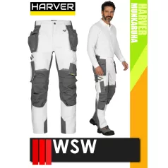   WSW HARVER WHITE technikai kevertszálas derekas lengőzsebes munkanadrág - munkaruha
