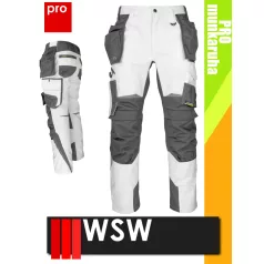  WSW HARVER WHITE technikai kevertszálas derekas lengőzsebes munkanadrág - munkaruha