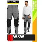 WSW HARVER GREY technikai kevertszálas derekas nyári szellőző munkanadrág - munkaruha