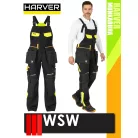 WSW HARVER COOL BLACKHV technikai prémium kevertszálas kopásálló kantáros nadrág - munkaruha