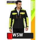 WSW HARVER COOL BLACKHV technikai prémium kevertszálas kopásálló munkakabát - munkaruha
