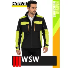  WSW HARVER COOL BLACKHV technikai prémium kevertszálas kopásálló munkakabát - munkaruha