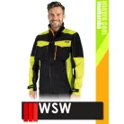 WSW HARVER COOL BLACKHV technikai prémium kevertszálas kopásálló munkakabát - munkaruha