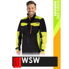   WSW HARVER COOL BLACKHV technikai prémium kevertszálas kopásálló munkakabát - munkaruha
