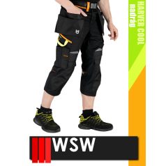 WSW HARVER COOL BLACKHV technikai prémium kevertszálas kopásálló rövidnadrág - munkaruha
