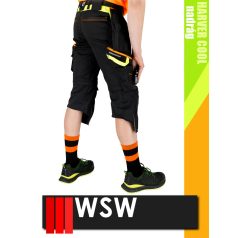 WSW HARVER COOL BLACKHV technikai prémium kevertszálas kopásálló rövidnadrág - munkaruha