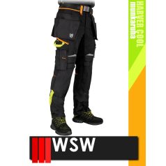 WSW HARVER COOL BLACKHV technikai prémium kevertszálas kopásálló derék nadrág - munkaruha