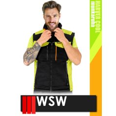 WSW HARVER COOL BLACKHV technikai prémium kevertszálas kopásálló munkamellény - munkaruha   WSW HARVER COOL BLACKHV technikai prémium kevertszálas kopásálló munkamellény - munkaruha