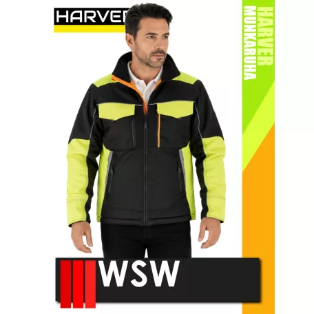 WSW HARVER COOL BLACKHV technikai prémium kevertszálas bélelt munkakabát - munkaruha