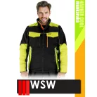 WSW HARVER COOL BLACKHV technikai prémium kevertszálas bélelt munkakabát - munkaruha