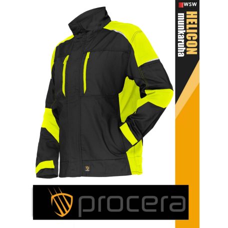 Procera HELICON BLACKHV rip-stop hasadásmentes technikai munkakabát - munkaruha