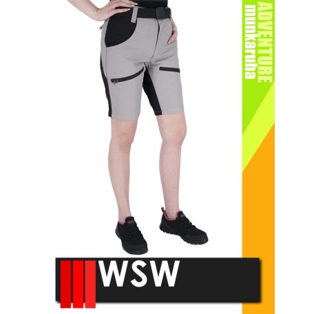 WSW ADVENTURE LIGHTGREY HOBBER technikai stretch női rövidnadrág - munkaruha