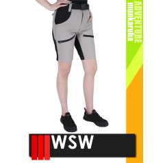 WSW ADVENTURE LIGHTGREY HOBBER technikai stretch női rövidnadrág - munkaruha