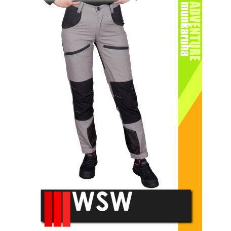 WSW ADVENTURE LIGHTGREY HOBBER technikai stretch női deréknadrág - munkaruha