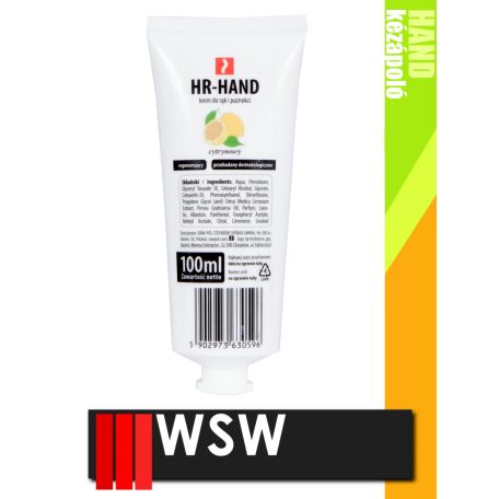 WSW HAND CITRUS kézvédő krém és hidratáló 100 ml - higiénia