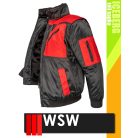WSW ICEBERG BLACKRED technikai 3IN1 bélelt téli munkakabát - munkaruha