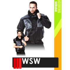   WSW ICEBERG BLACKGREY technikai 3IN1 bélelt téli munkakabát - munkaruha