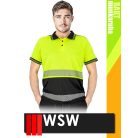 WSW RAUT BLACKHV IGUANA technikai galléros stretch póló - munkaruha