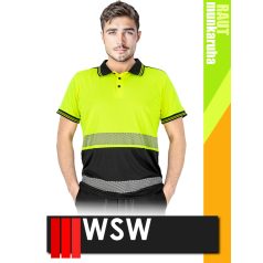   WSW RAUT BLACKHV IGUANA technikai galléros stretch póló - munkaruha