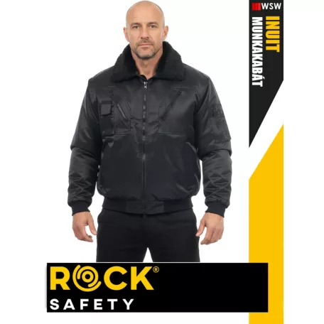 Rock Safety INUIT 3IN1 BLACK technikai bélelt láthatüósági kabát - munkaruha