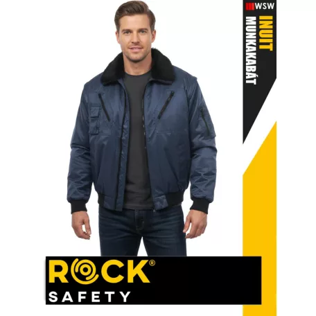 Rock Safety INUIT 3IN1 NAVY technikai bélelt láthatüósági kabát - munkaruha