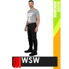 WSW MED DENIM BLACK technikai kevertszálas derekas farmer munkanadrág - munkaruha