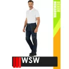 WSW MED DENIM NAVY technikai kevertszálas derekas farmer munkanadrág - munkaruha