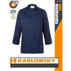   Karlowsky NAVY NAOMI lélegző 95C-on mosható hosszúujjú női séf kabát - munkaruha