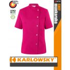 Karlowsky PINK GRETA kevertszálas 95C-on mosható rövidujjú női séf kabát - munkaruha