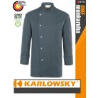 Karlowsky ANTHRACITE LARS kevertszálas 95C-on mosható hosszúujjú férfi séf kabát - munkaruha