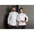 Karlowsky LIGHTBROWN LARS kevertszálas 95C-on mosható hosszúujjú férfi séf kabát - munkaruha